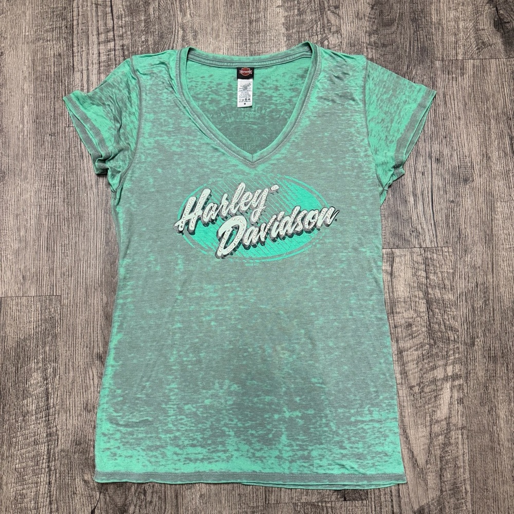 Harley-Davidson Women's Teal Short Sleeve Tee
